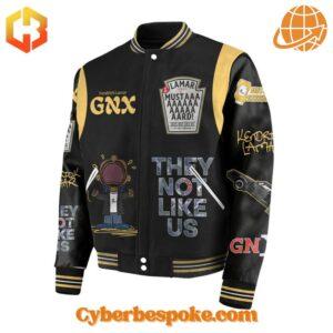 Kendrick Lamar Mustard They Not Like Us Baseball Jacket perfect for everyday wear.