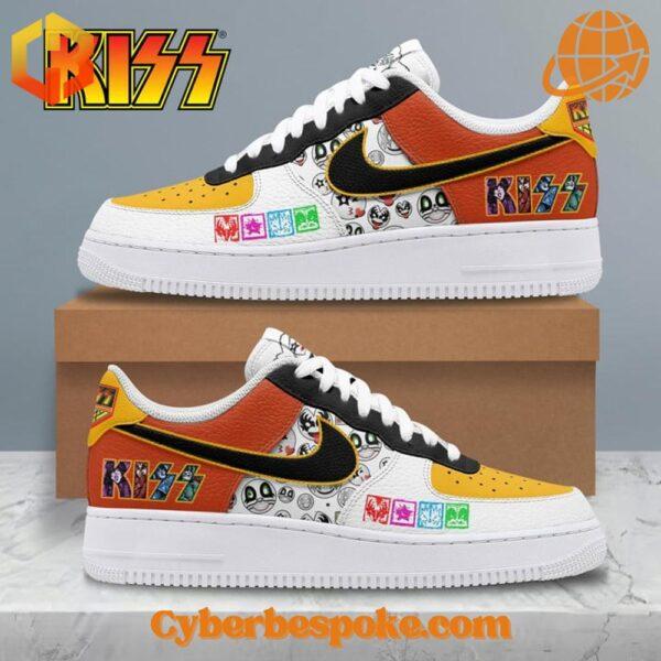 High-quality Kiss Band Nike Air Force Shoes featuring breathable materials and durable soles.