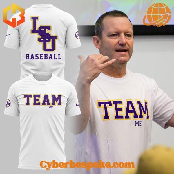 Unisex Lsu Baseball Team Shirt Hoodie made from premium fabrics, perfect for layering.