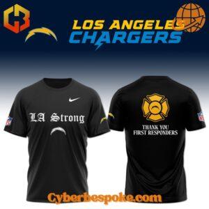 Los Angeles Chargers La Strong Thank You First Responders Hoodie perfect for everyday wear.