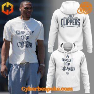 Unisex Los Angeles Clippers A Force Of Change Shirt made from premium fabrics, perfect for layering.