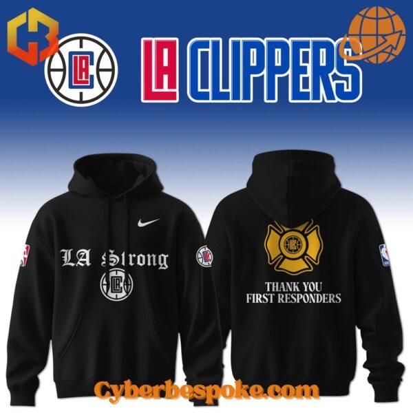 Los Angeles Clippers La Strong Thank You First Responders Hoodie perfect for everyday wear.