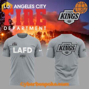 Unisex Los Angeles Kings Nhl Los Angeles City Fire Department Shirt made from premium fabrics, perfect for layering.