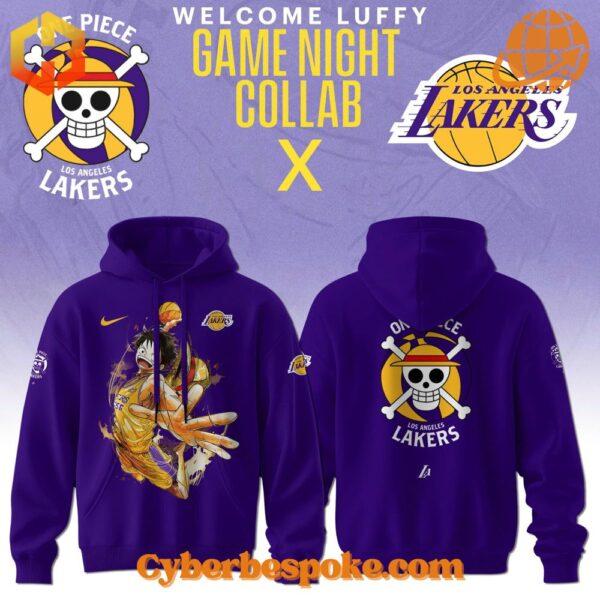 Los Angeles Lakers Luffy One Piece Hoodie perfect for everyday wear.