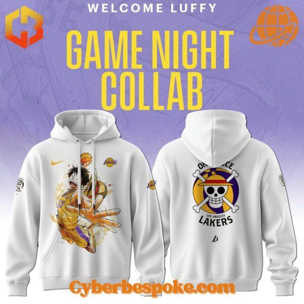 Los Angeles Lakers Luffy One Piece Hoodie perfect for everyday wear.