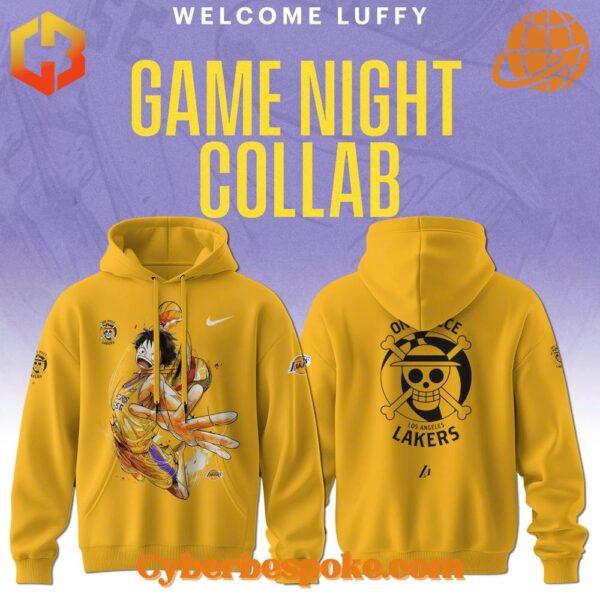 Los Angeles Lakers Luffy One Piece Hoodie perfect for everyday wear.