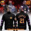 Premium Los Angeles Lakers Michael Cooper Baseball Jacket featuring high-definition 3D prints and exceptional comfort.