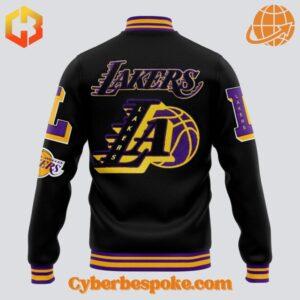 Premium Los Angeles Lakers Nba X Final Champions Baseball Jacket featuring high-definition 3D prints and exceptional comfort.