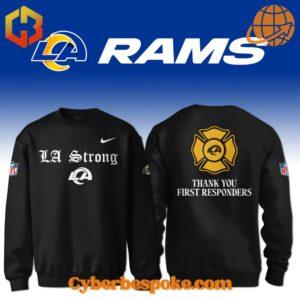 Los Angeles Rams La Strong Firefighters Thank You First Responders Hoodie perfect for everyday wear.