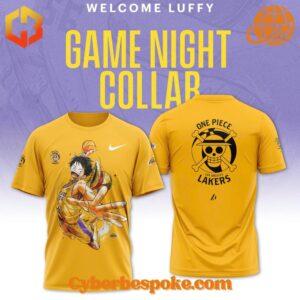 Versatile Luffy One Piece Los Angeles Lakers Shirt designed for comfort, style, and durability.