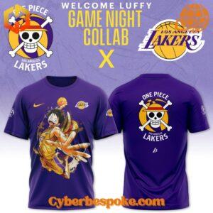 Versatile Luffy One Piece Los Angeles Lakers Shirt designed for comfort, style, and durability.