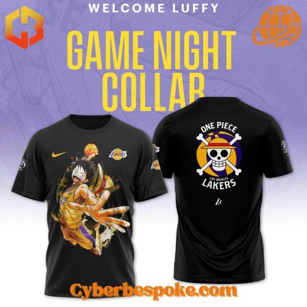 Versatile Luffy One Piece Los Angeles Lakers Shirt designed for comfort, style, and durability.