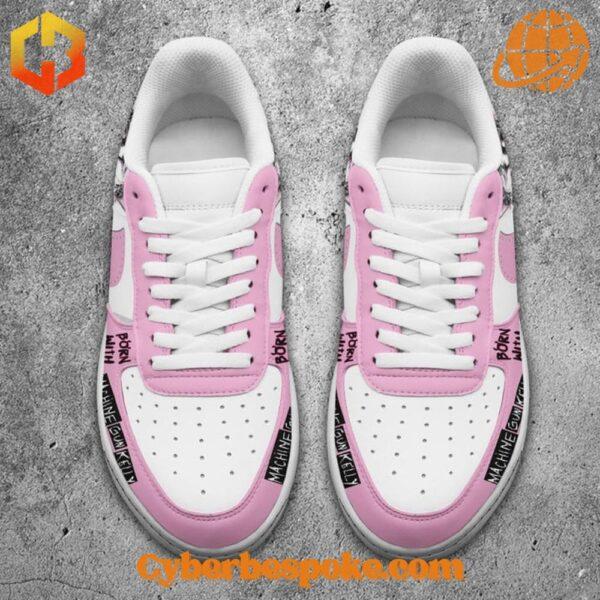 The unisex Machine Gun Kelly's Life In Pink Nike Air Force Shoes is designed to keep you moving in style