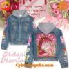 Melanie Martinez themed denim jacket with colorful artwork and text