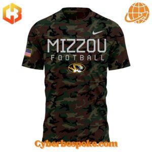 Unique Missouri Tigers Military Appreciation Camo Shirt featuring immersive 3D designs that redefine casual wear.