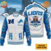 NFL Detroit Lions Football Varsity Jacket front view