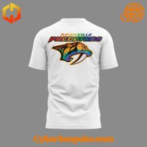 Unique Nashville Predators Pride Parade Shirt featuring immersive 3D designs that redefine casual wear.