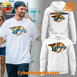 Unique Nashville Predators Pride Parade Shirt featuring immersive 3D designs that redefine casual wear.