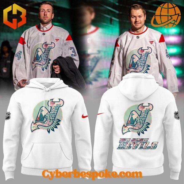 Unisex New Jersey Devils Asian And Pacific Islander Night Hoodie made from premium fabrics, perfect for layering.