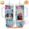 New Kids on the Block 40oz tumbler with colorful '90s-inspired design