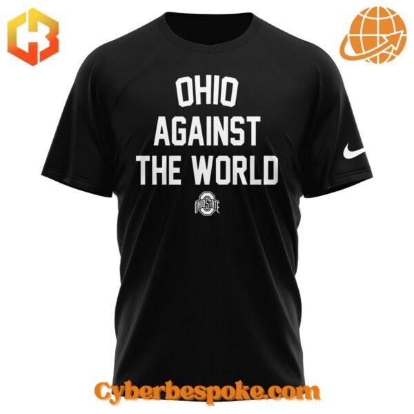 Unique 3D-designed Ohio State Buckeyes Against The World Shirt, blending artistic visuals with everyday wear.