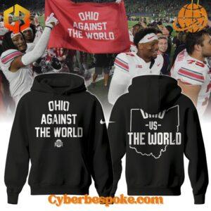 Unique 3D-designed Ohio State Buckeyes Against The World Shirt, blending artistic visuals with everyday wear.