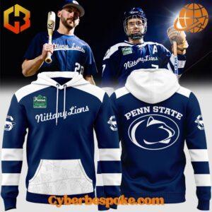 Penn State Nittany Lions Frozen Confines Hoodie design with baseball and hockey players