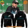 Philadelphia Eagles 2024 NFC East Champions hoodie front and back designs with team coach.