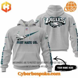 Philadelphia Eagles Just Hate Us Limited Edition Hoodie with bold statement graphic