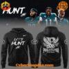 Philadelphia Eagles "Let's Hunt" Nike hoodies in black and green with front and back designs