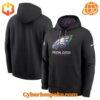 Philadelphia Eagles NFL Crucial Catch Hoodie front and back view.