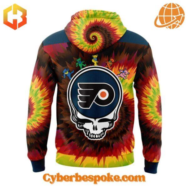 Unisex Philadelphia Flyers Grateful Dead Night Hoodie made from premium fabrics, perfect for layering.