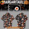 Unisex Philadelphia Flyers Margaritaville Night Hawaiian Shirt made from premium fabrics, perfect for layering.