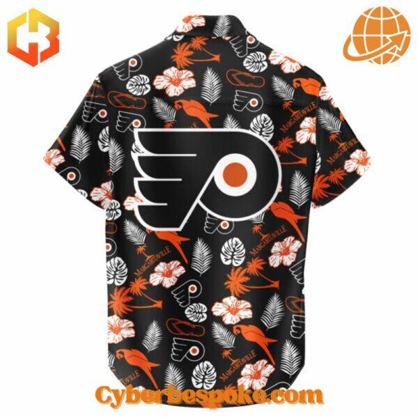 Unisex Philadelphia Flyers Margaritaville Night Hawaiian Shirt made from premium fabrics, perfect for layering.