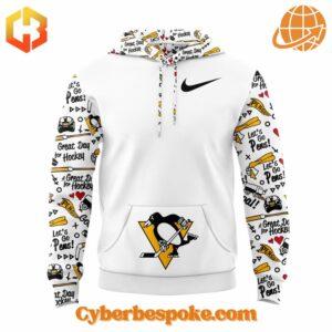 Unisex Pittsburgh Penguins Check Your Heart Hoodie made from premium fabrics, perfect for layering.