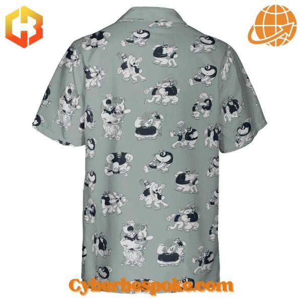 The unisex Popeyes Sailor Vs Bluto Version Hawaiian Shirt is designed to keep you moving in style