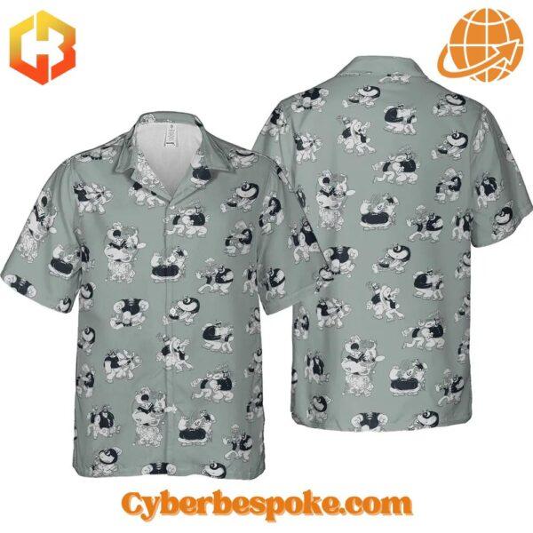 The unisex Popeyes Sailor Vs Bluto Version Hawaiian Shirt is designed to keep you moving in style