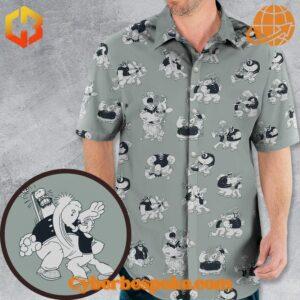 The unisex Popeyes Sailor Vs Bluto Version Hawaiian Shirt is designed to keep you moving in style