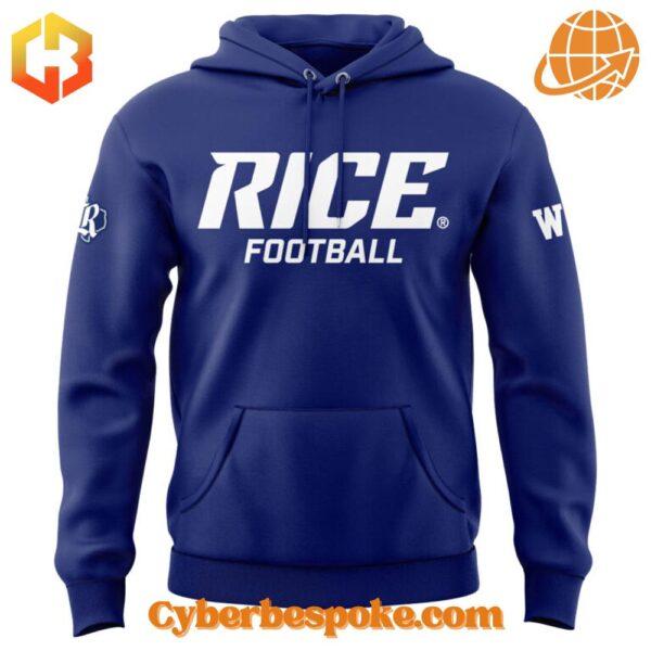 Unisex Rice Owls Football Limited Hoodie made from premium fabrics, perfect for layering.