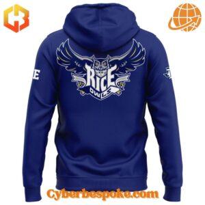 Unisex Rice Owls Football Limited Hoodie made from premium fabrics, perfect for layering.