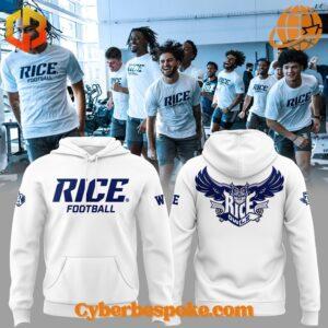 Unisex Rice Owls Football Limited Hoodie made from premium fabrics, perfect for layering.