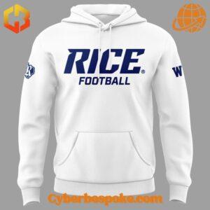 Unisex Rice Owls Football Limited Hoodie made from premium fabrics, perfect for layering.