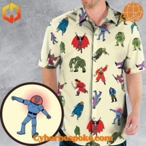 The unisex Scooby Doo Villains Characters Version Hawaiian Shirt is designed to keep you moving in style