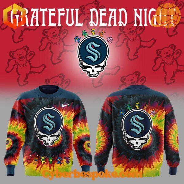 Unisex Seattle Kraken Grateful Dead Night Hoodie made from premium fabrics, perfect for layering.