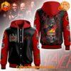 Versatile Slayer Band Skull Hooded Baseball Jacket designed for comfort, style, and durability.