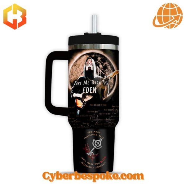 Sleep Token Band Take Me Back To Eden Tumbler Oz with sleek design, perfect for hot and cold drinks.