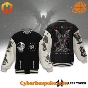 Unleash your inner rock star with the Sleep Token Band Teeth Of God Baseball Jacket.