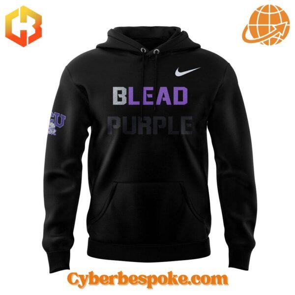 Unique Tcu Horned Frogs Football Blead Purple Hoodie featuring immersive 3D designs that redefine casual wear.