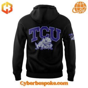 Unique Tcu Horned Frogs Football Blead Purple Hoodie featuring immersive 3D designs that redefine casual wear.