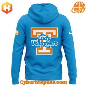 Close-up of Tennessee Lady Vols Basketball 2025 uniform Hoodie logo and details.